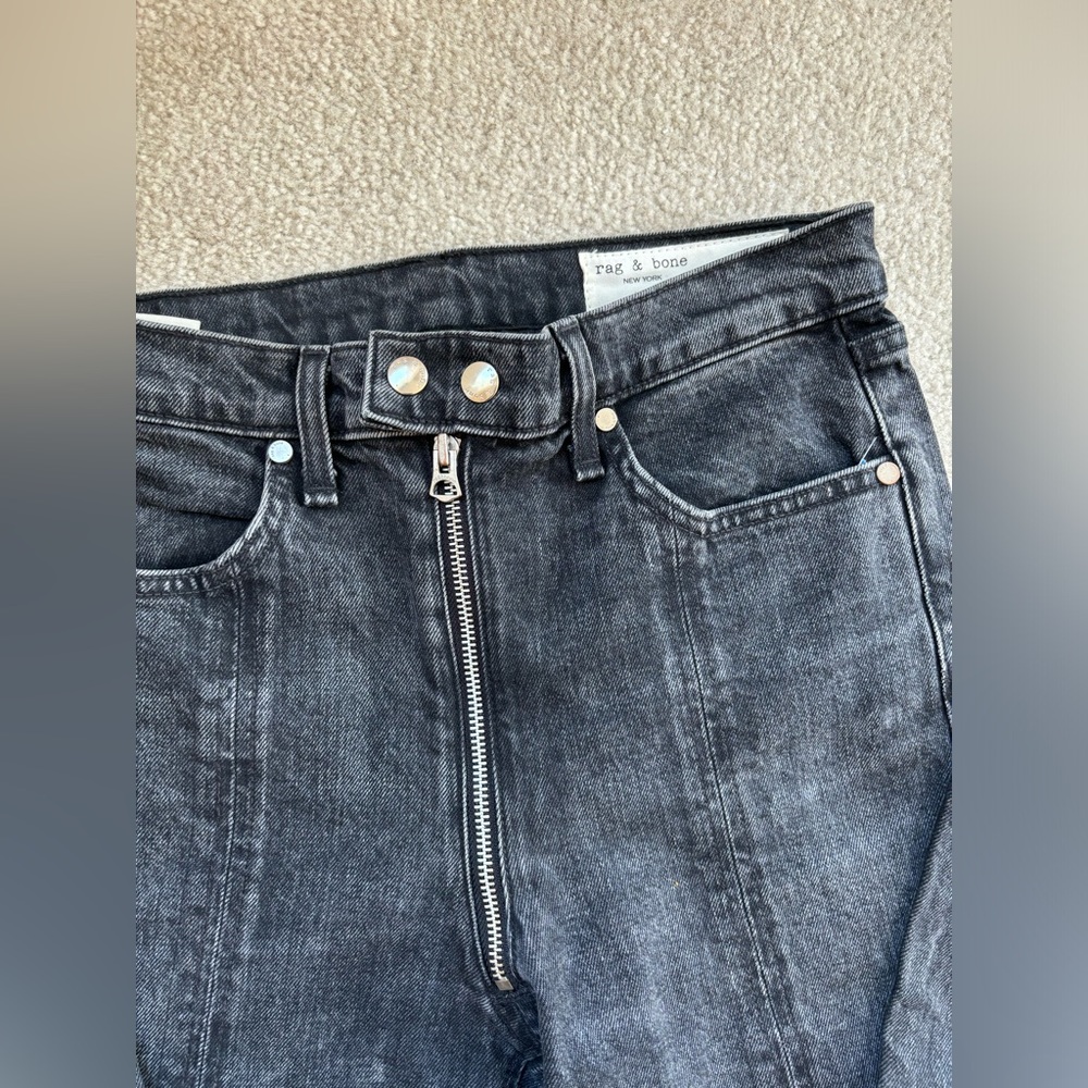 RAG&BONE BLACK BAIN IVER PANT JEANS size 26 - Picture 5 of 8